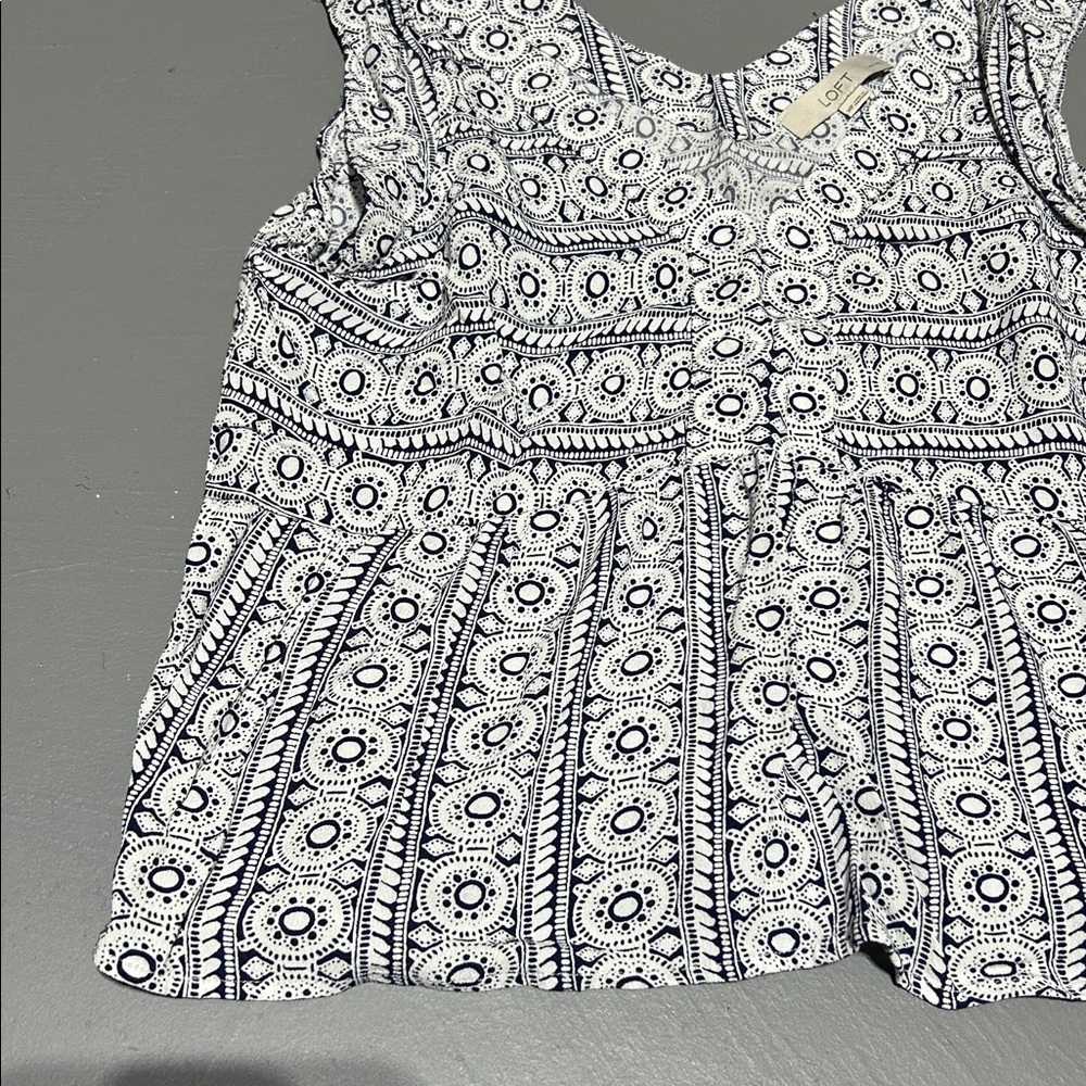 LOFT Patterned Dressy Top - Picture 2 of 6